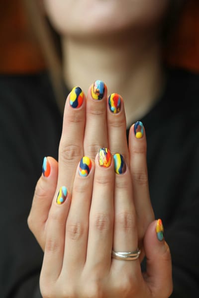 Manicure żelowy - zbliżenie